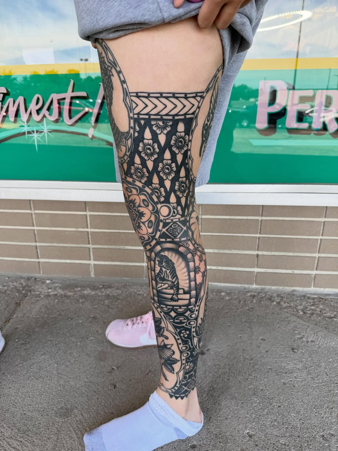 Tattoo by @babyjesus_tattoos — blackwork, illustrative