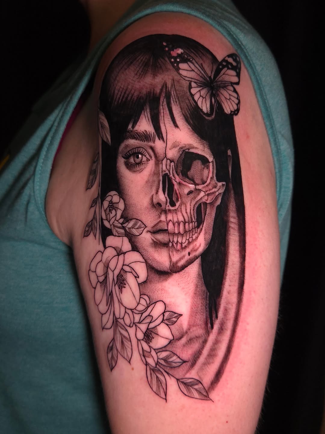 Tattoo by @mayantattoos — realism, black_and_grey
