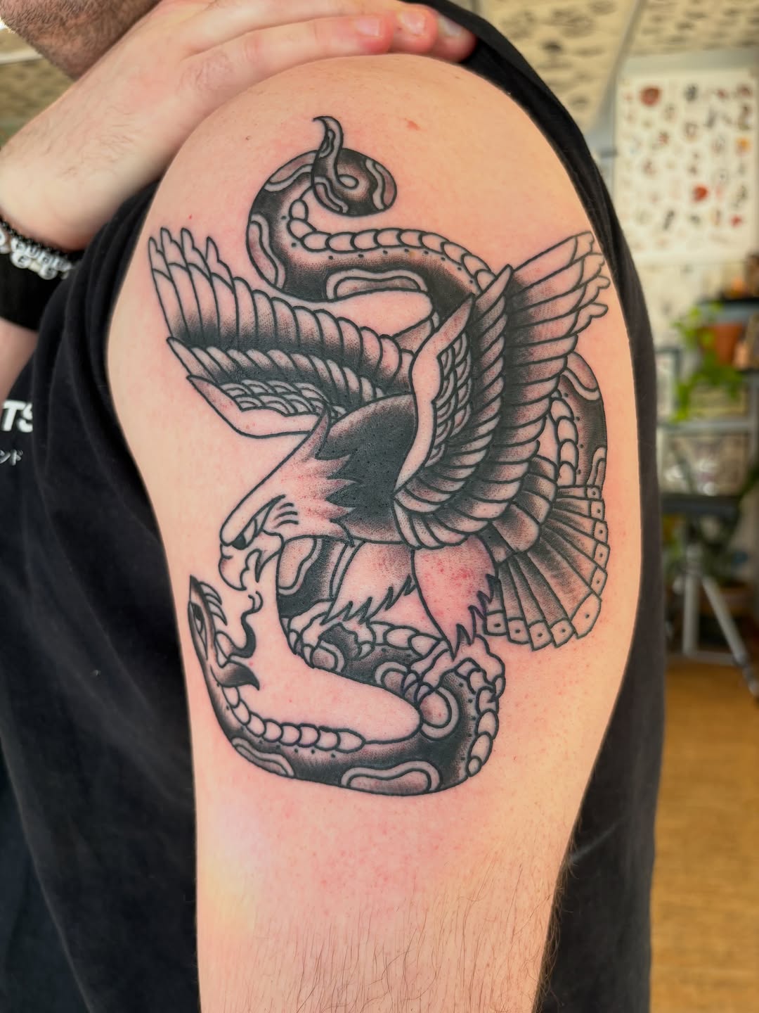 Tattoo by @kimberteatro — american_traditional, black_and_grey