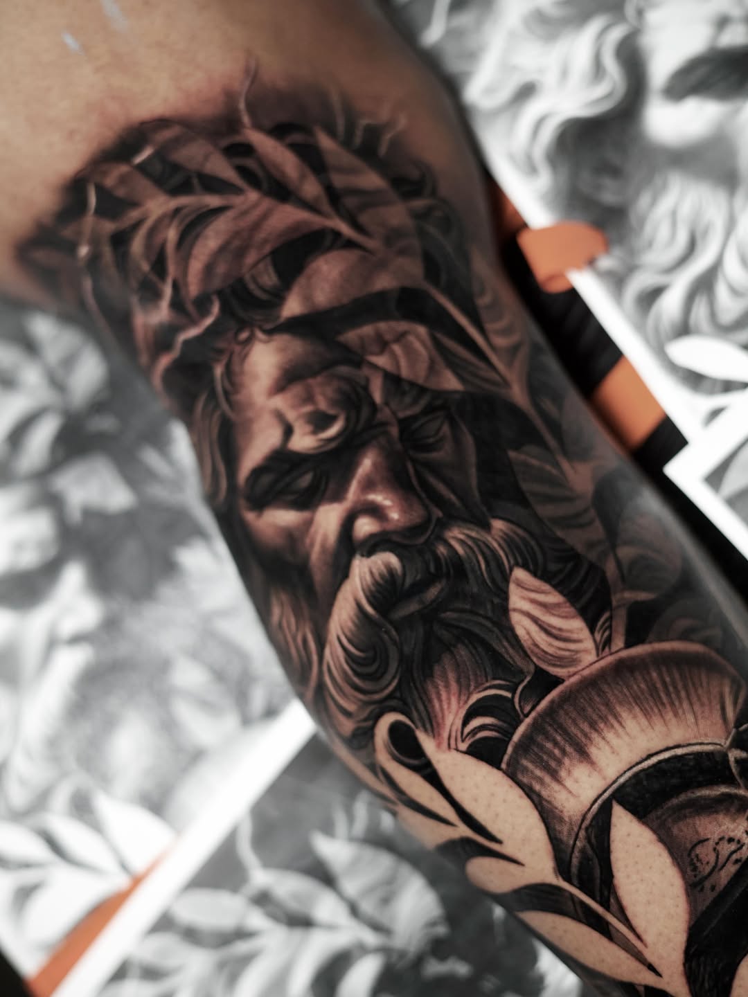 Tattoo by @baponeink — realism, black_and_grey