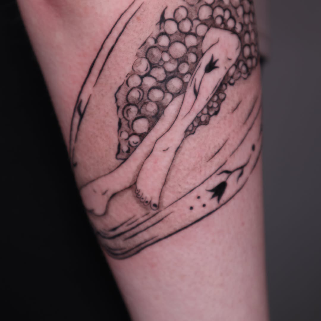 Tattoo by @hbarbarella.art — fine_line, illustrative