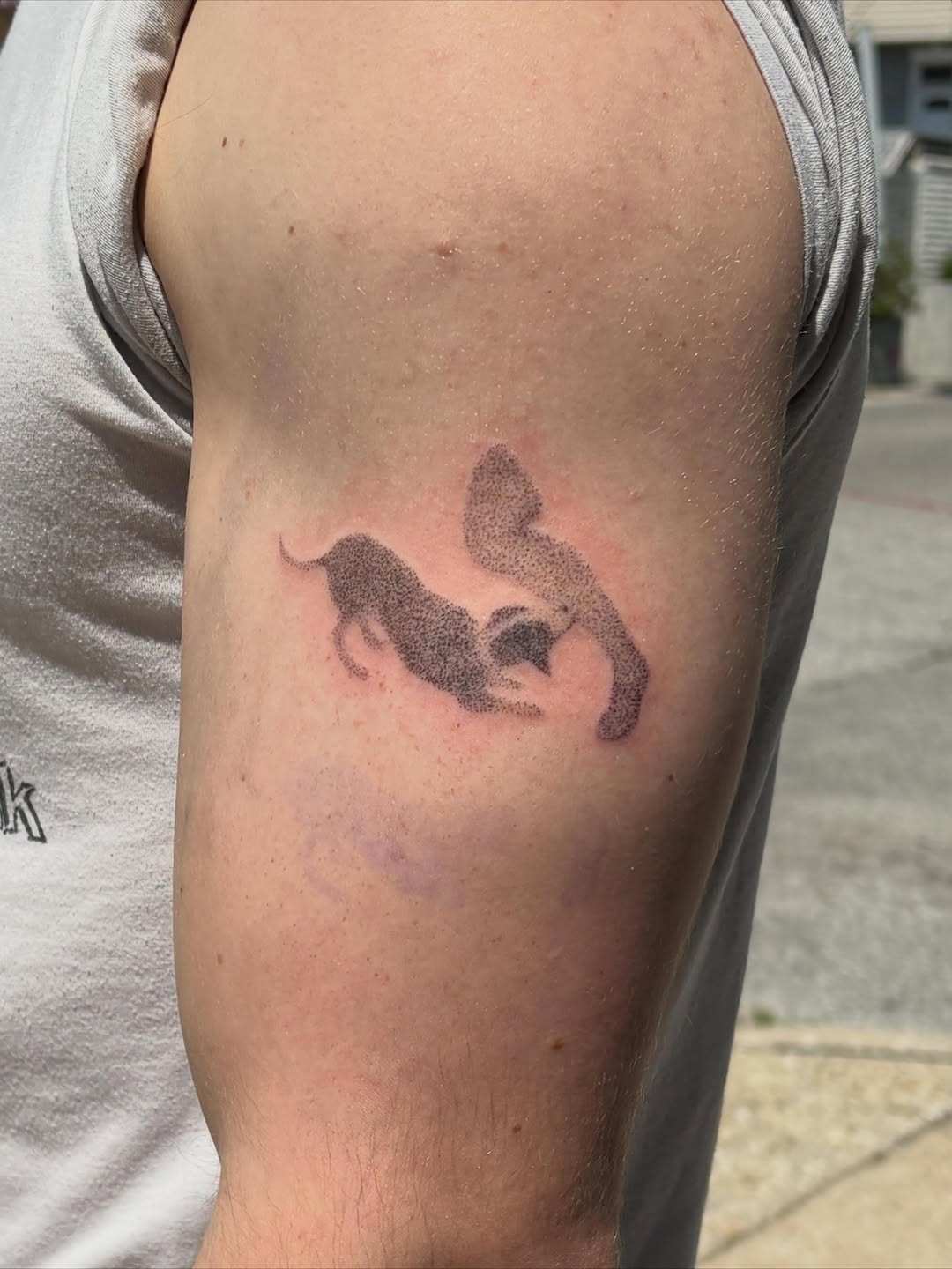 Tattoo by @saint.jillian — dotwork