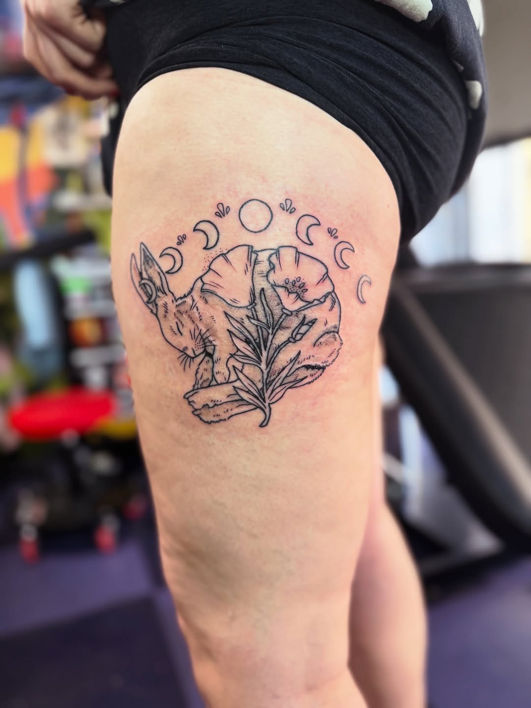 Tattoo by @flatrabbitstudio — illustrative, fine_line
