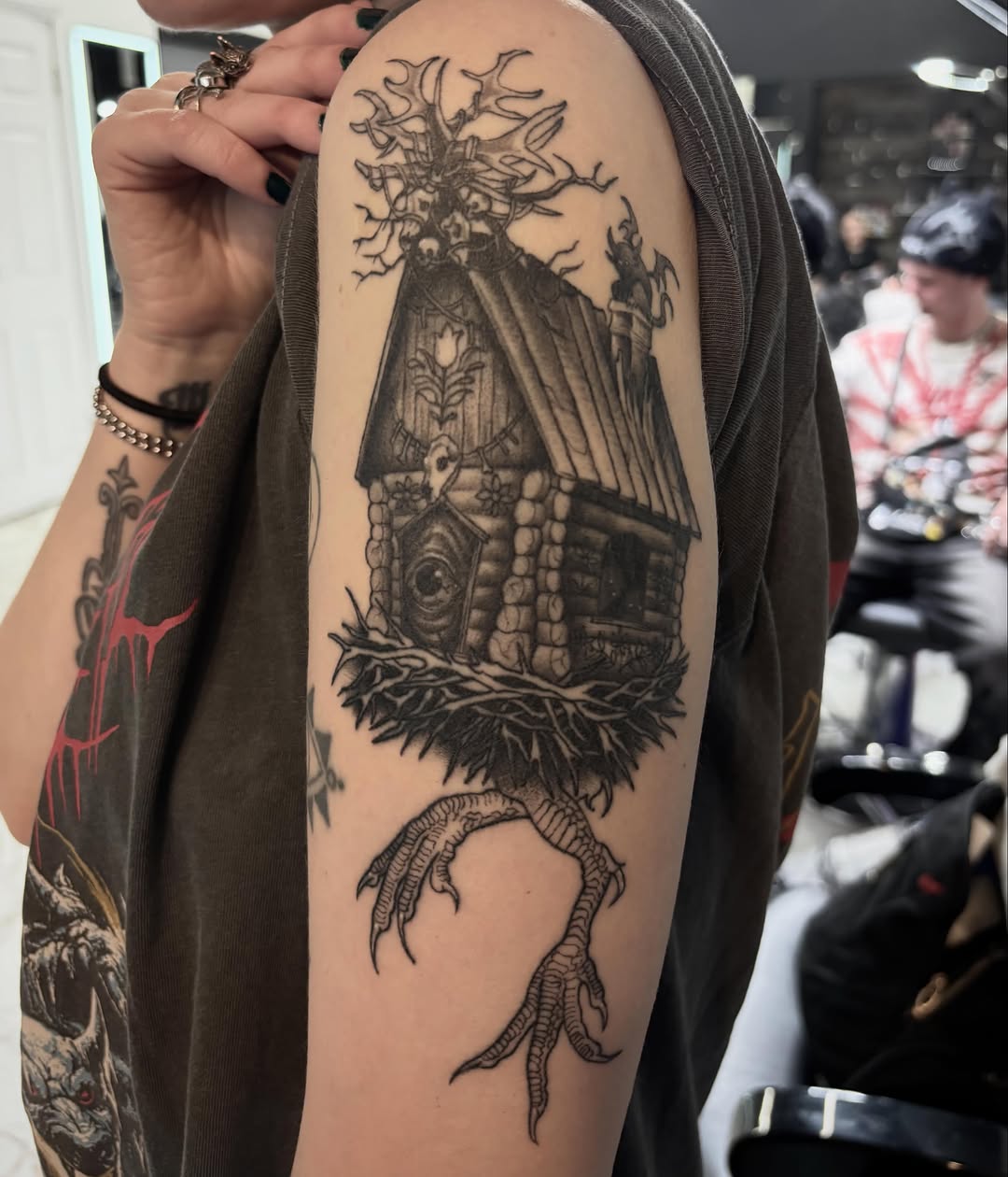 Tattoo by @venuss.inks — illustrative, black_and_grey