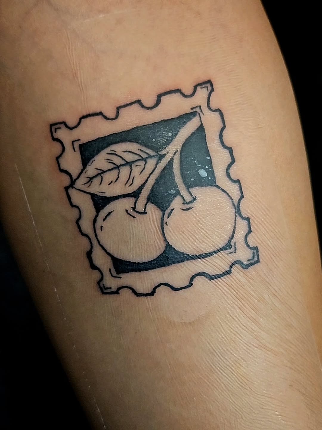 Tattoo by @ghostie_tats — illustrative, blackwork