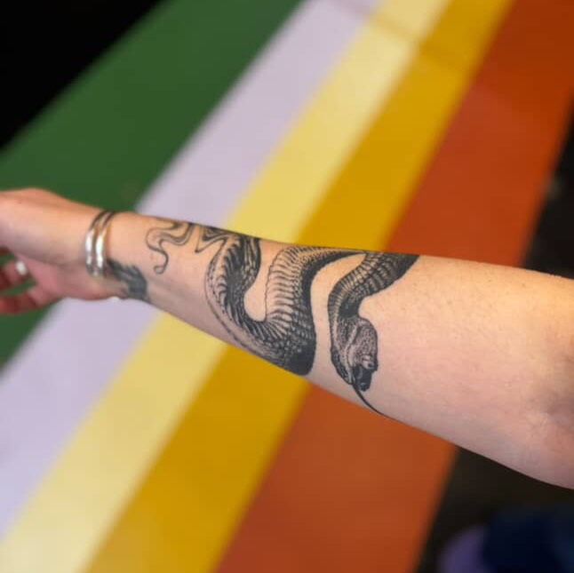 Tattoo by @scaktats โ black_and_grey