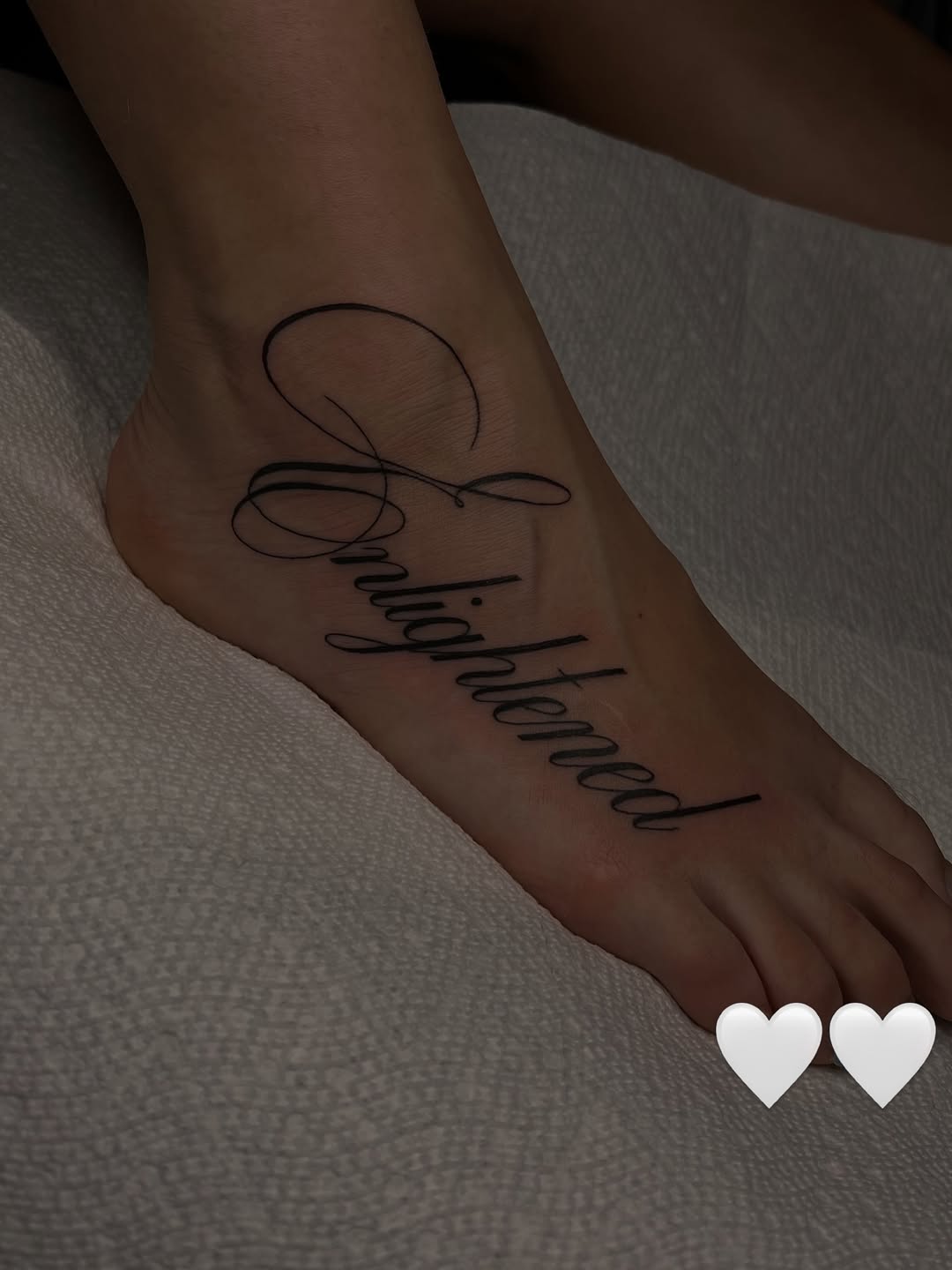 Tattoo by @inkby.isa — lettering_script, fine_line