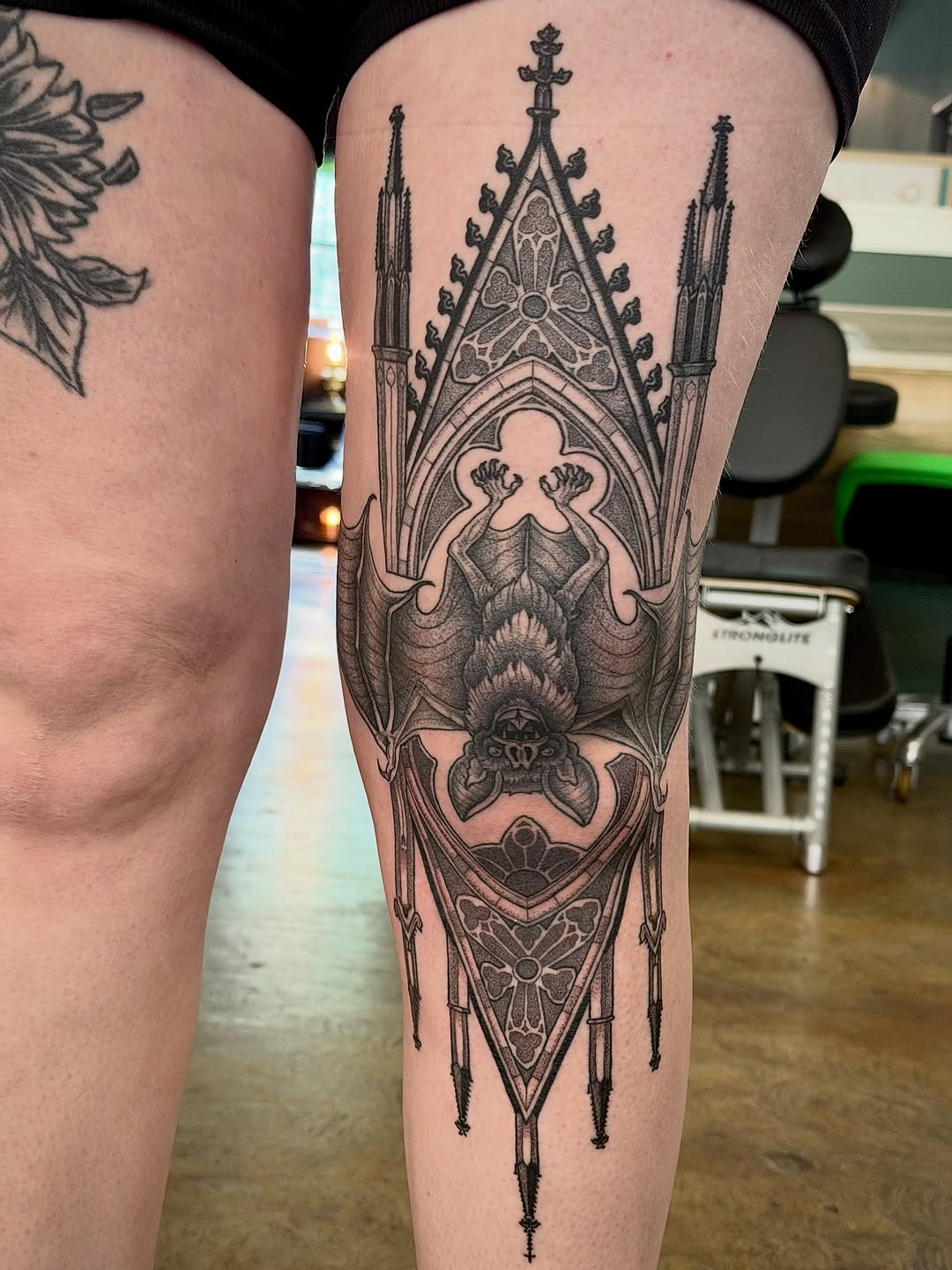 Tattoo by @scruffy_tattooer — black_and_grey, ornamental