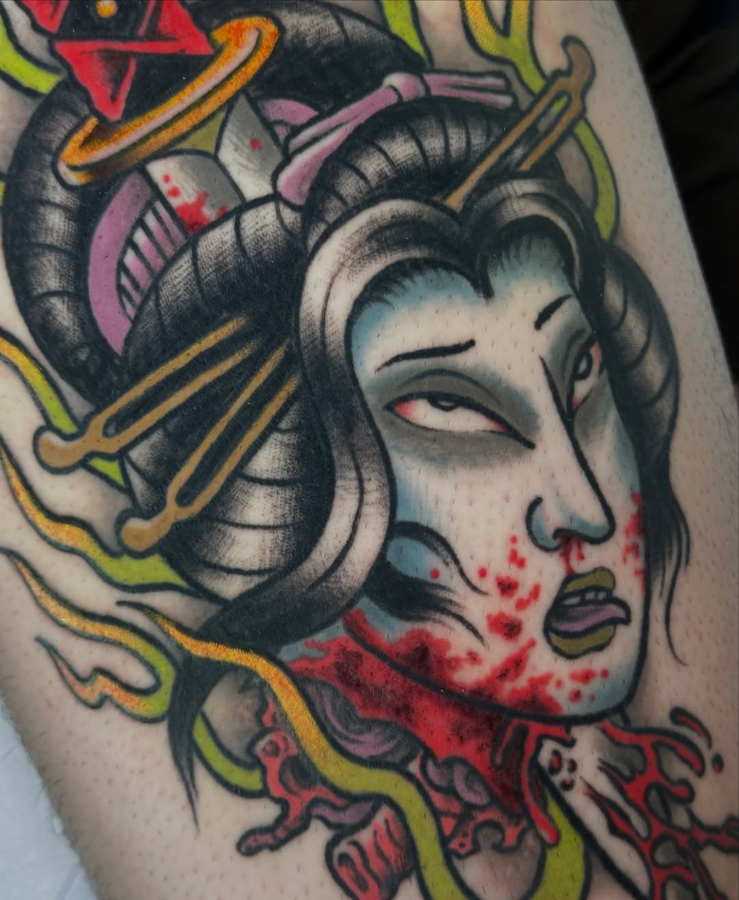 Tattoo by @caitycat.tattoos — japanese_irezumi, neo_traditional