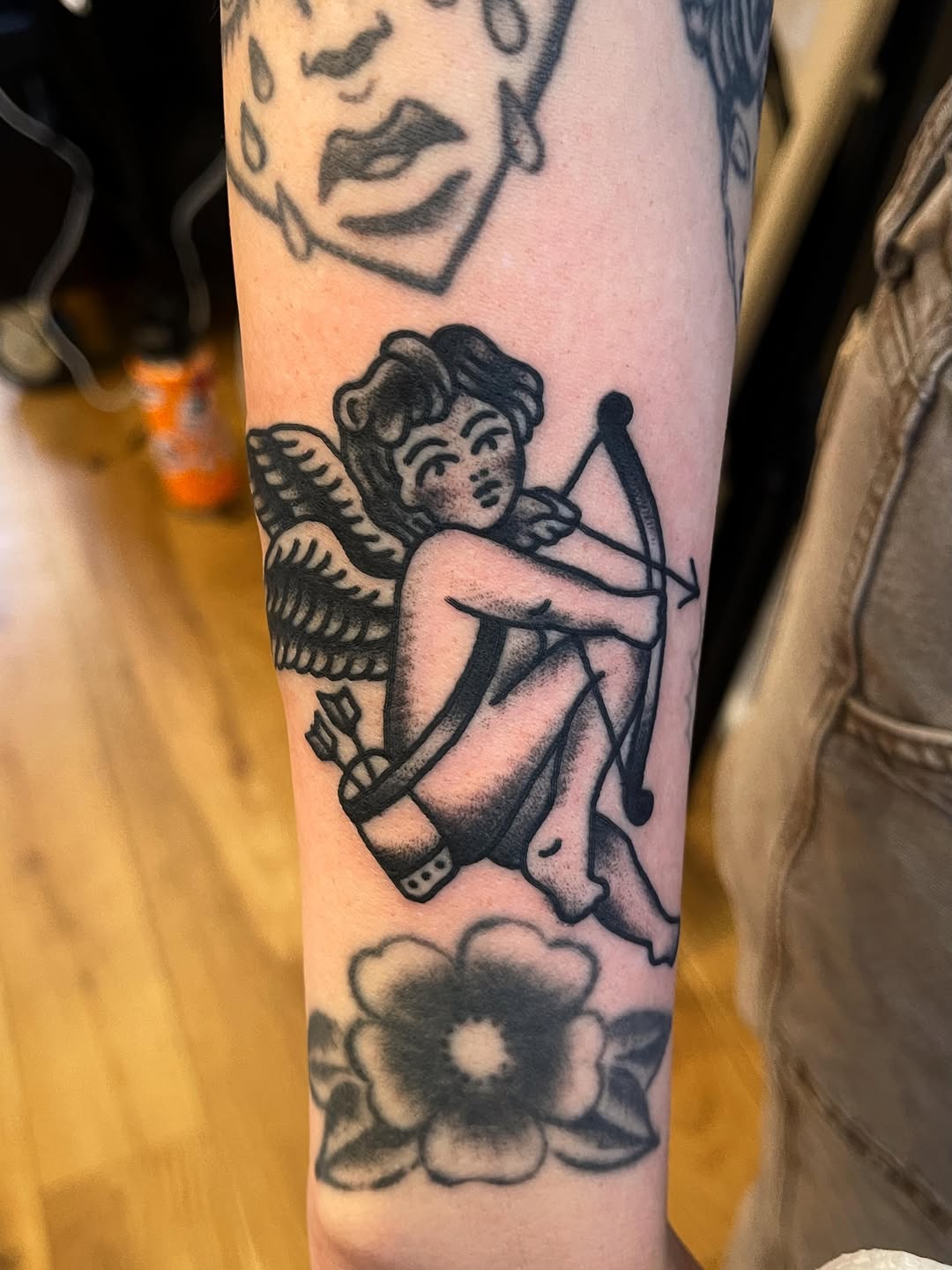 Tattoo by @reisbecktattooer — american_traditional, black_and_grey