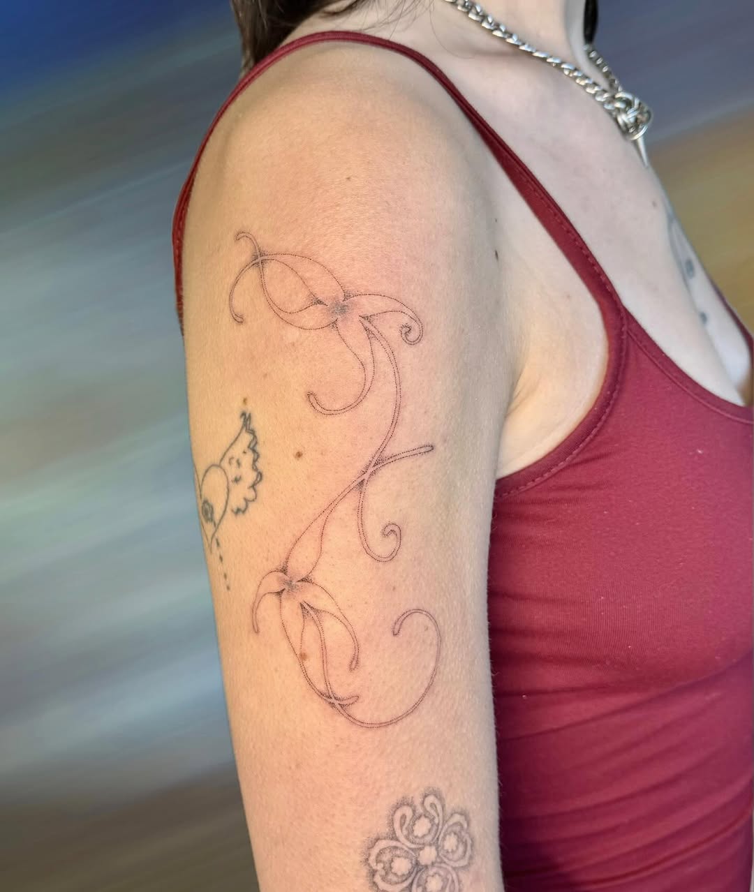 Tattoo by @peachykeentat — fine_line, illustrative