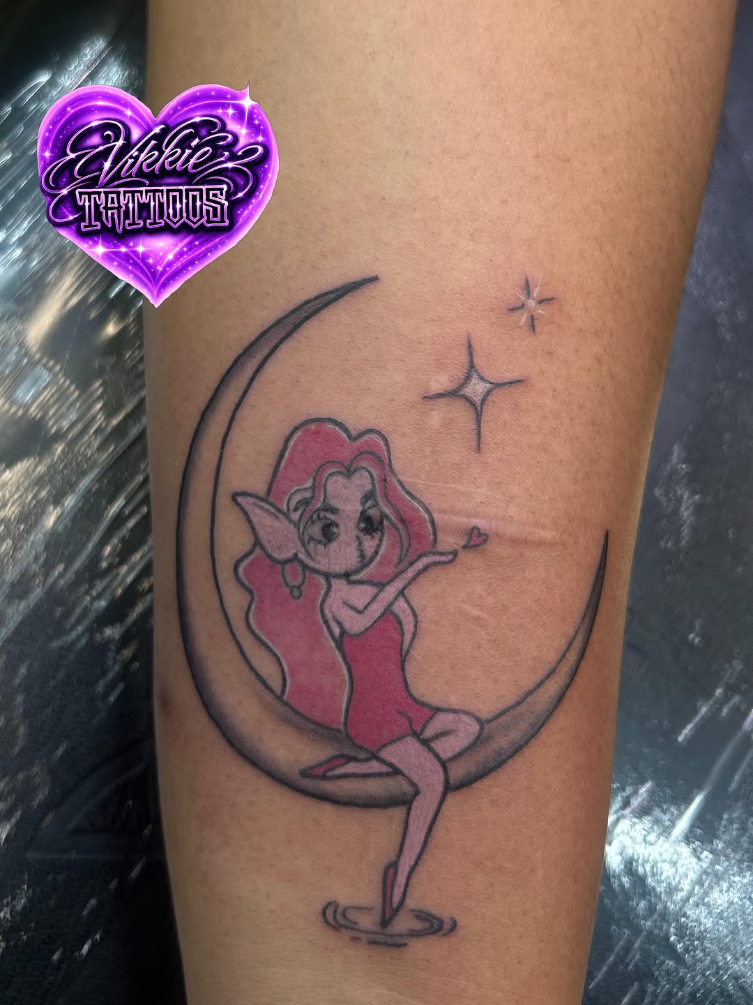 Tattoo by @vikkietattoos — illustrative, new_school