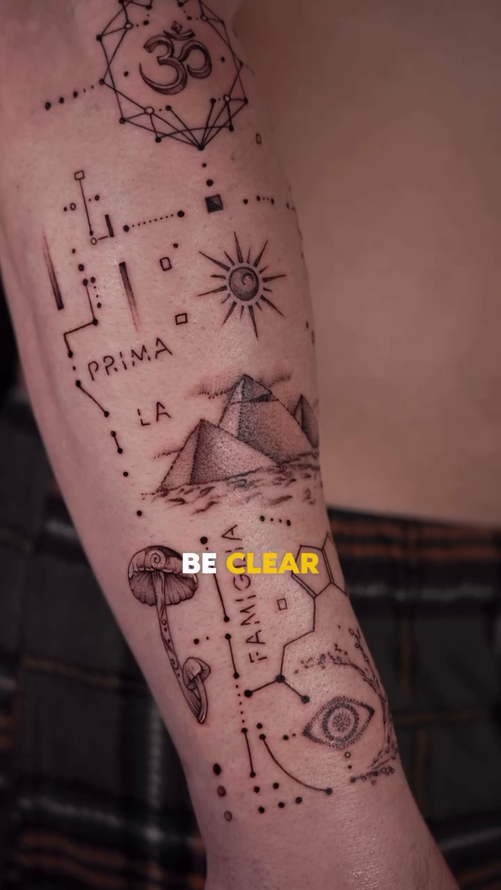 Tattoo by @aleki_blue — geometric, illustrative