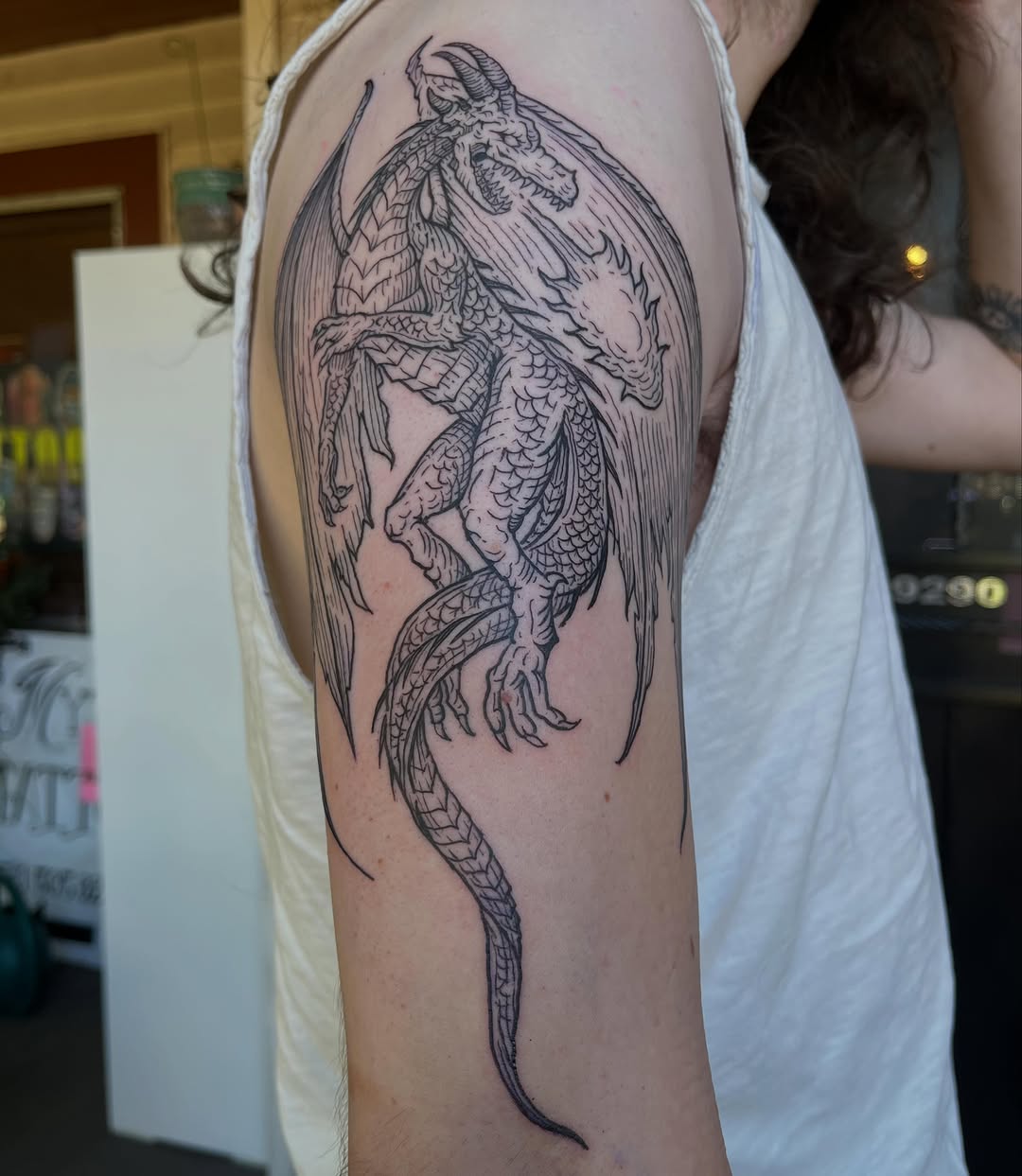 Tattoo by @vincent_espinoza_tattoo — blackwork, illustrative