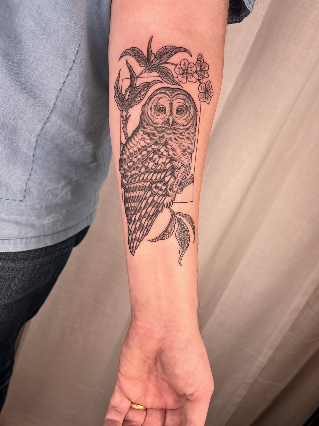 Tattoo by @maggiechotattoo — black_and_grey, illustrative