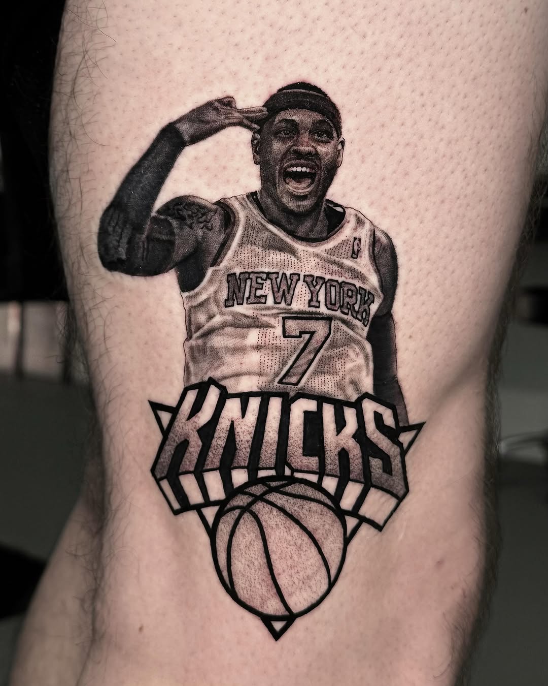 Tattoo by @grineylagantattoo — realism, black_and_grey