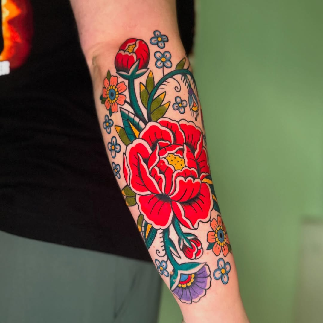 Tattoo by @charlotteswebtattoos — american_traditional, illustrative