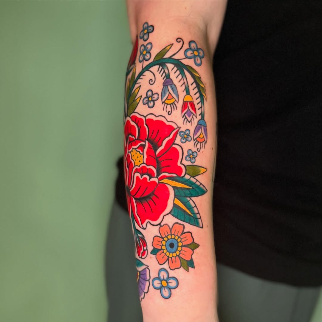 Tattoo by @charlotteswebtattoos — american_traditional, illustrative
