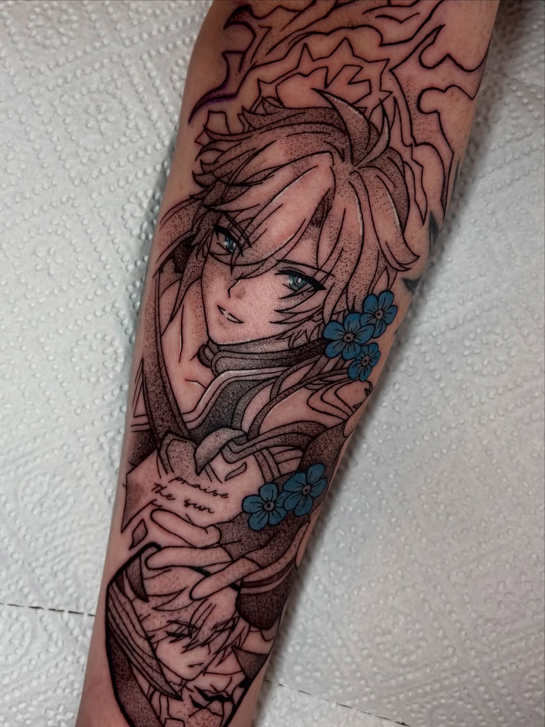 Tattoo by @chuuyainks — anime