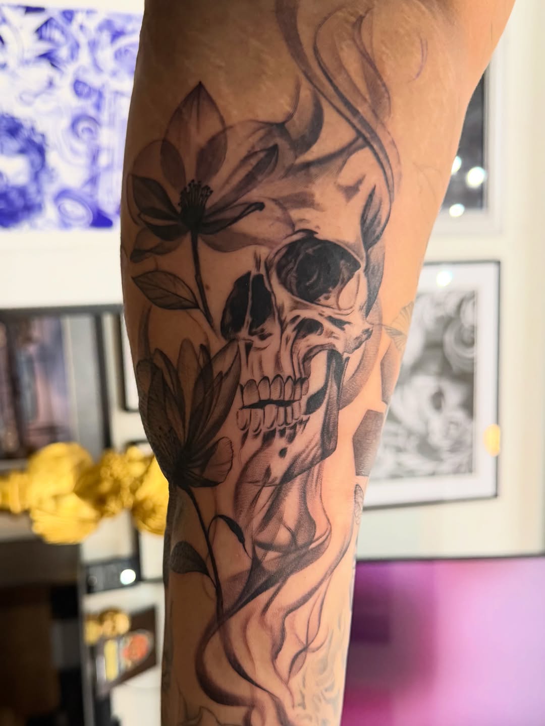 Tattoo by @medusa_michelletattoos — black_and_grey