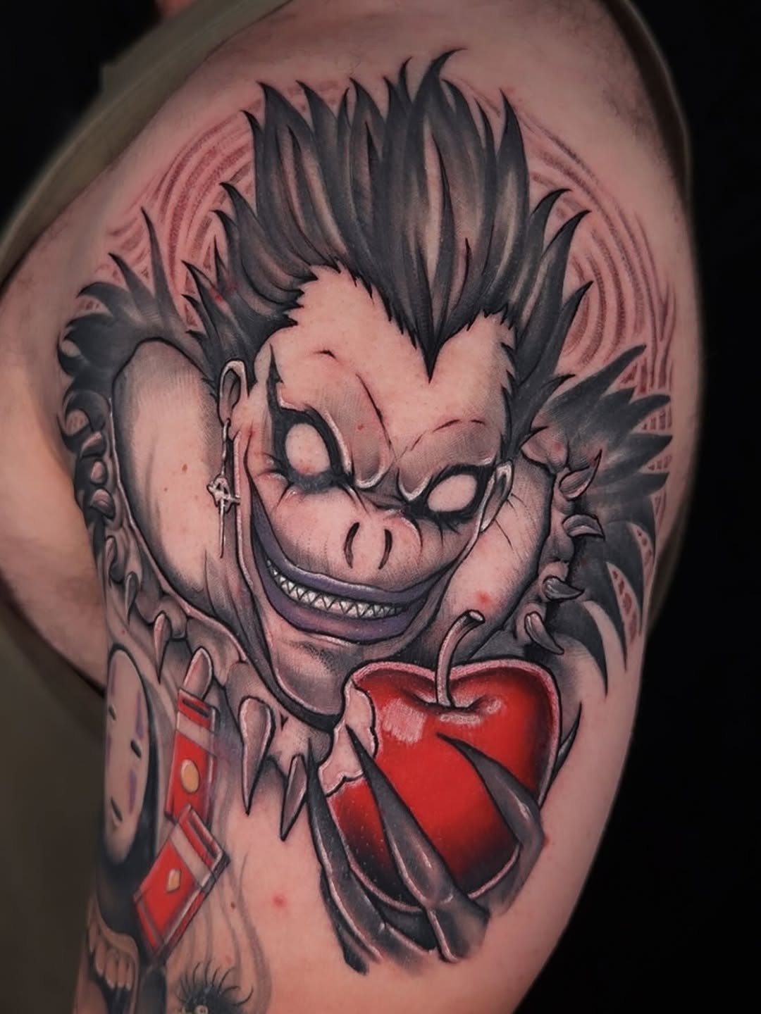 Tattoo by @hoppin.ink — anime, realism