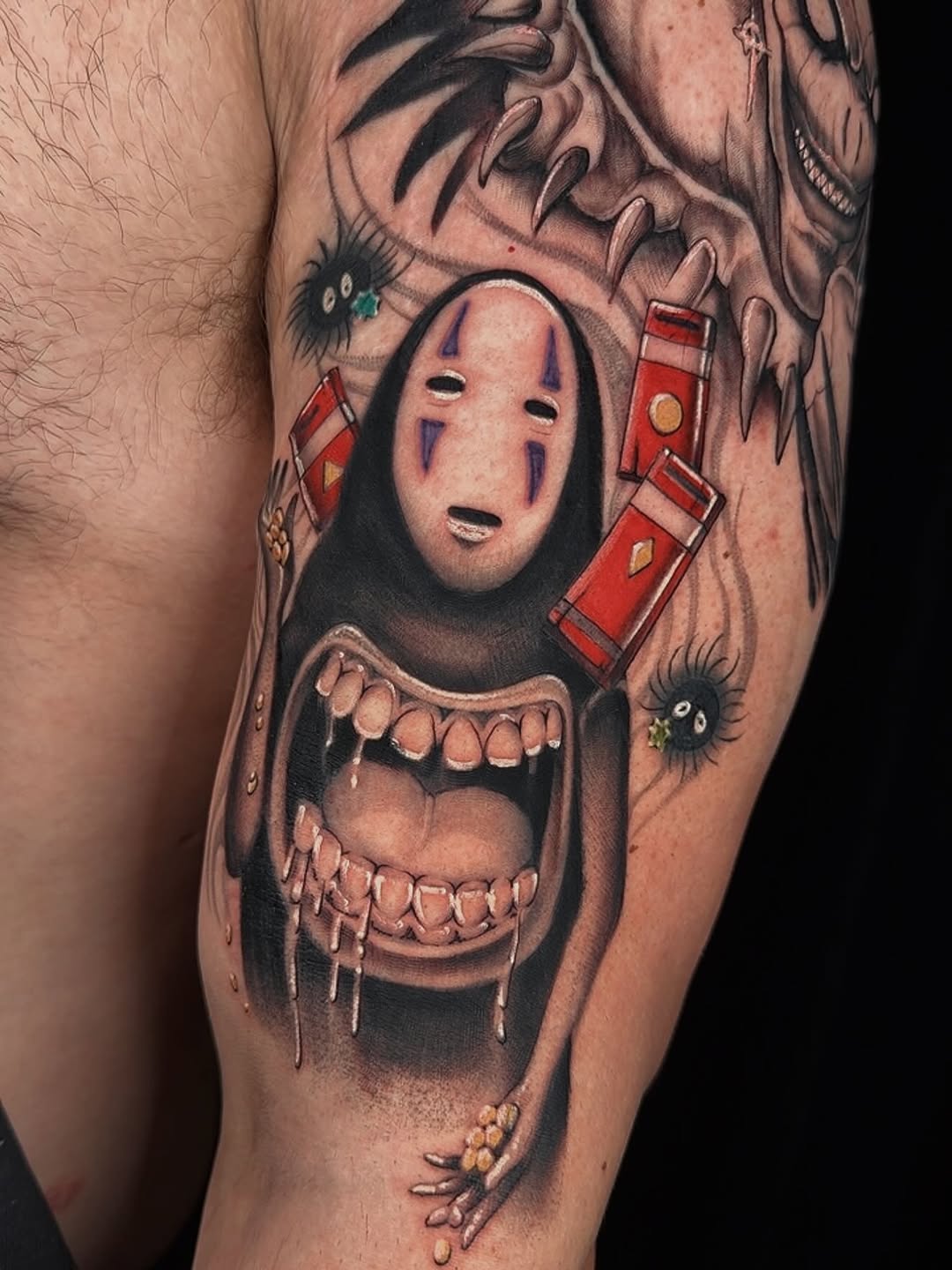 Tattoo by @hoppin.ink — anime, realism