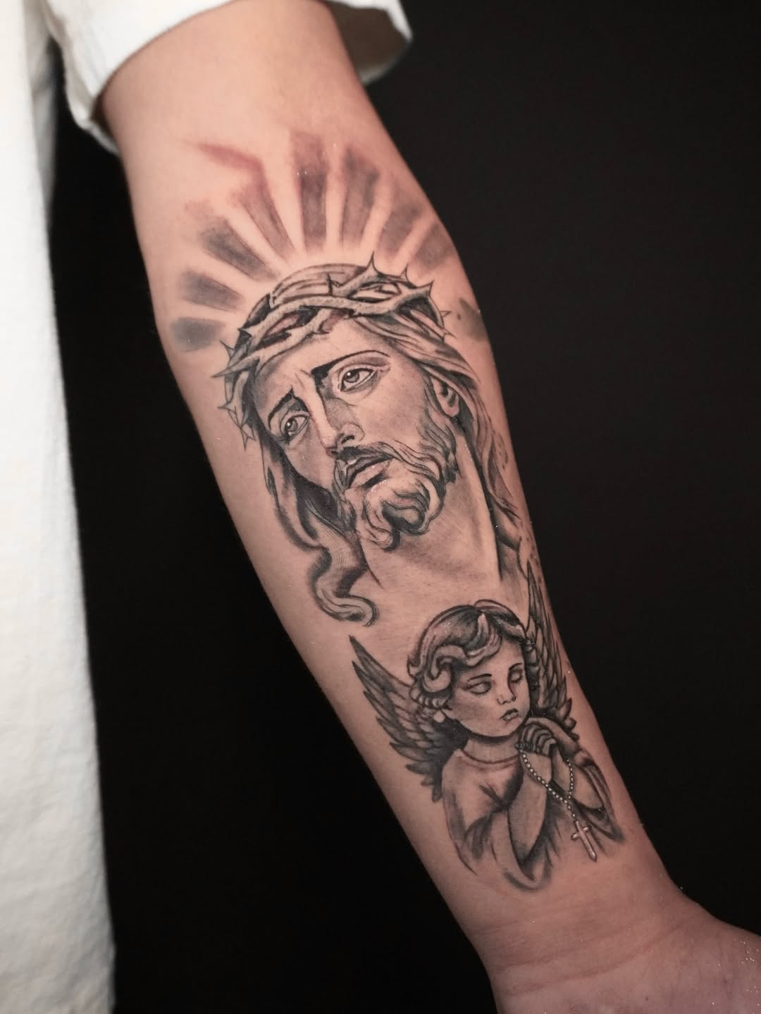 Tattoo by @diosa_tattoos_ — realism, black_and_grey