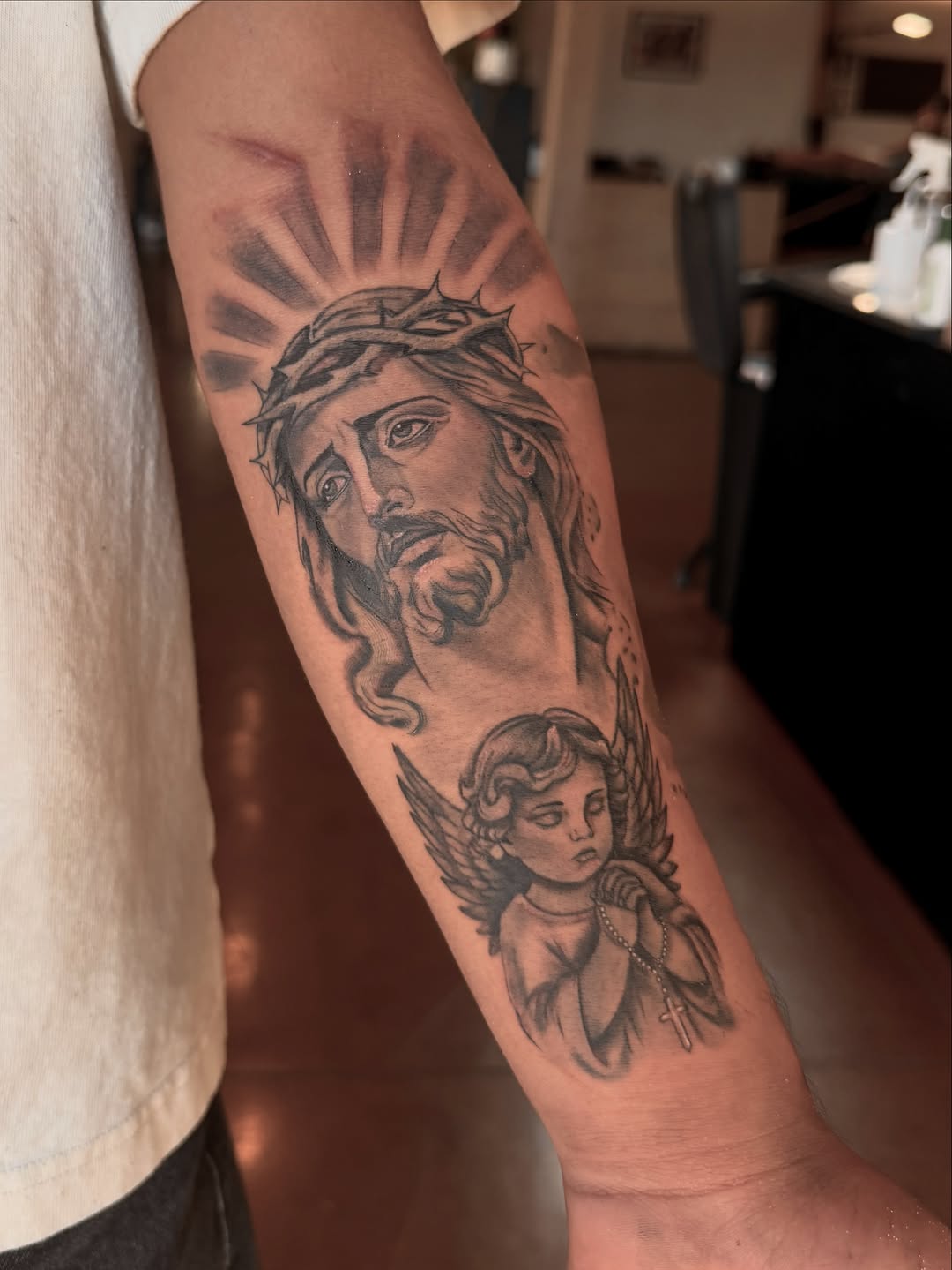 Tattoo by @diosa_tattoos_ — realism, black_and_grey