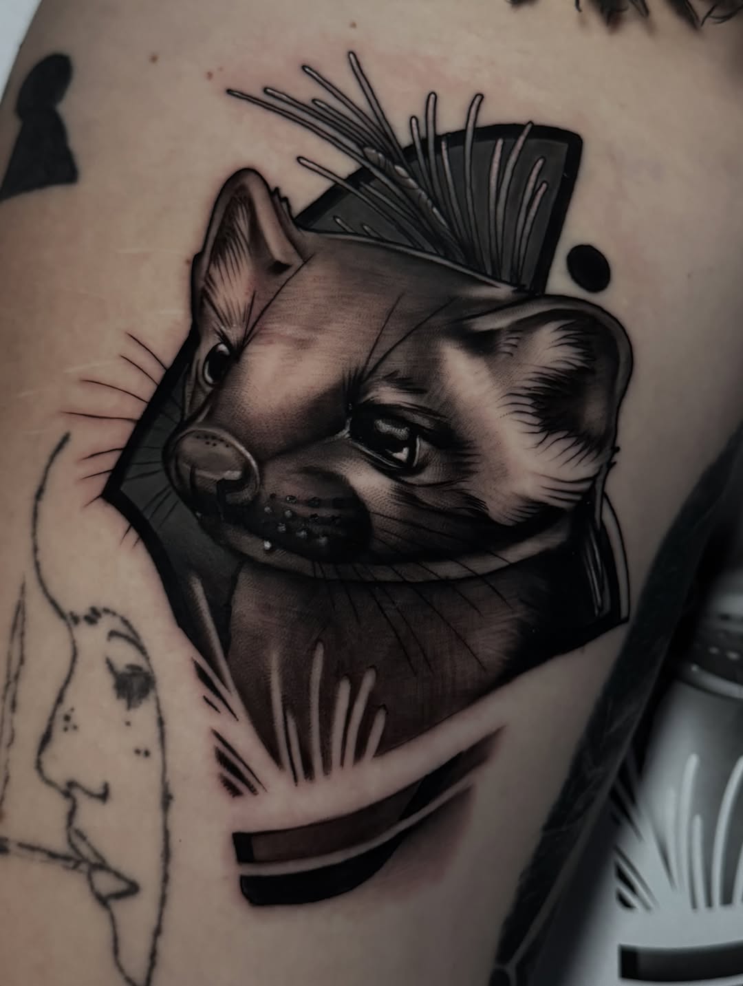 Tattoo by @jaxxkeslerinkk — realism, black_and_grey