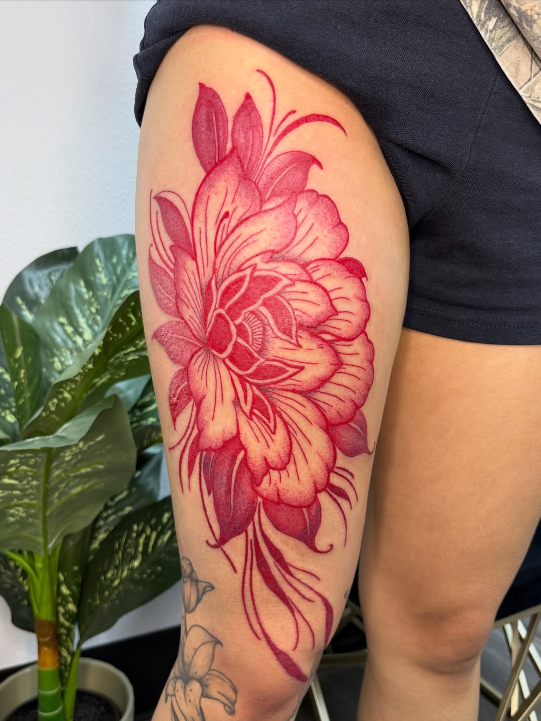 Tattoo by @badjasstattoos — dotwork