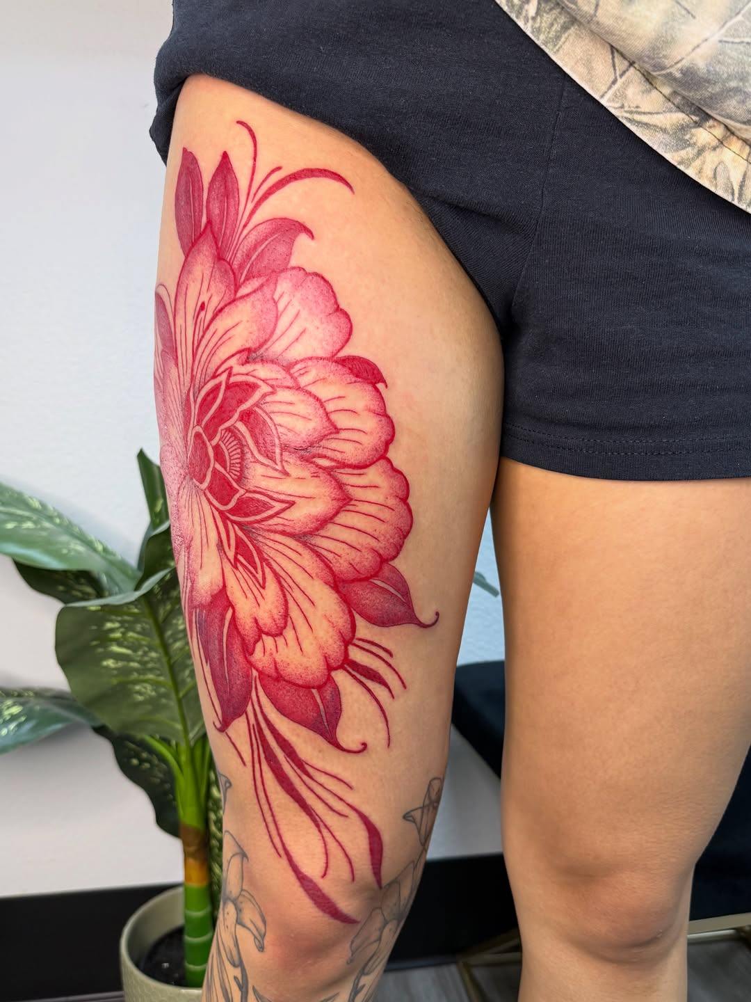 Tattoo by @badjasstattoos — dotwork