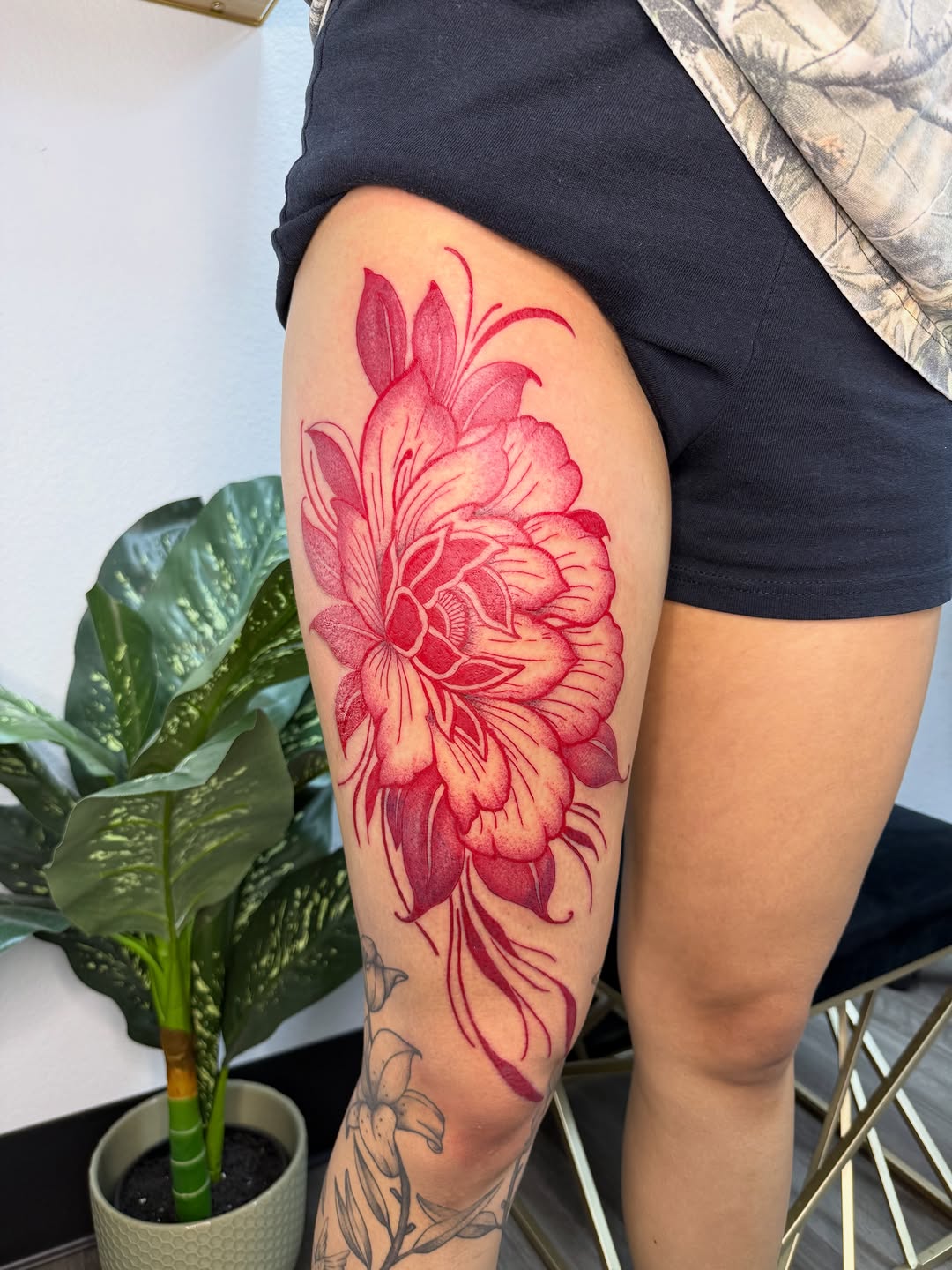 Tattoo by @badjasstattoos — dotwork