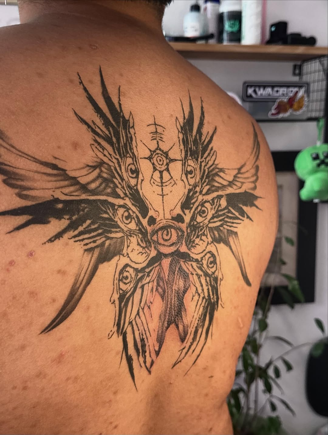 Tattoo by @nattheartist_ — blackwork, illustrative