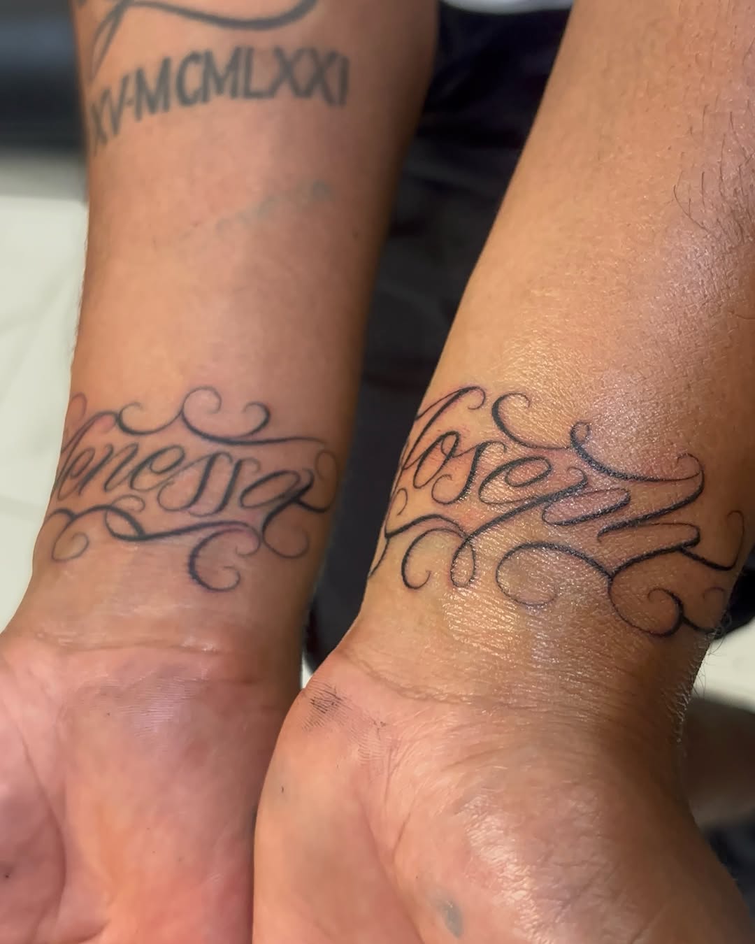 Tattoo by @t4no_one — lettering_script, fine_line