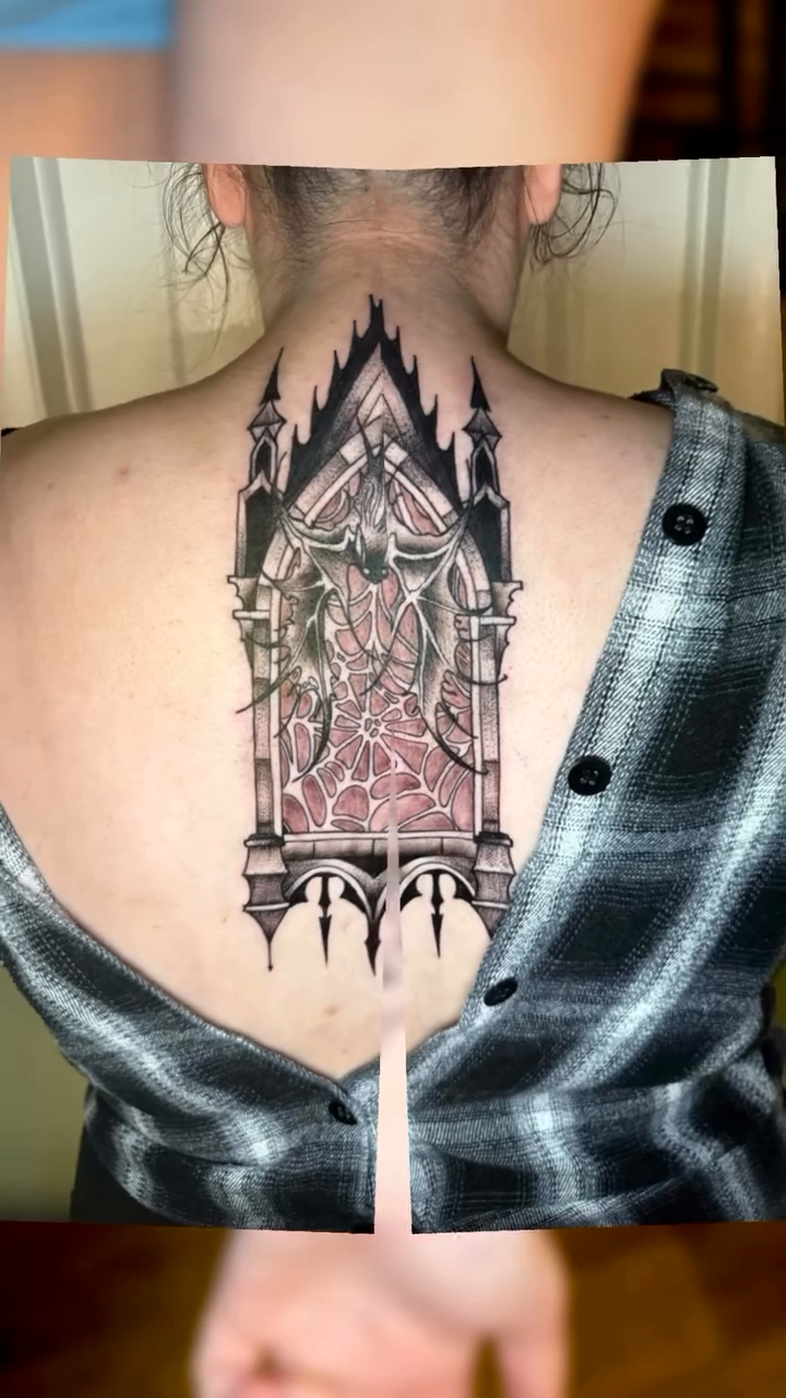 Tattoo by @paul_calhoun_jr — blackwork, dark_realism