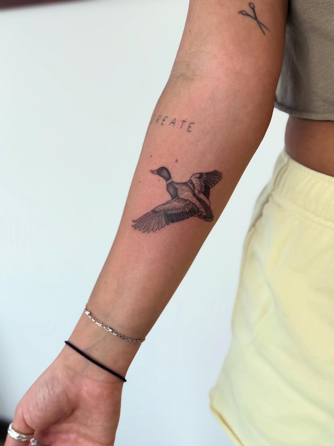 Tattoo by @makeup2.o_ — fine_line, black_and_grey
