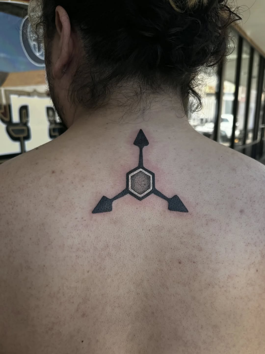 Tattoo by @cielleope_inks — geometric, blackwork