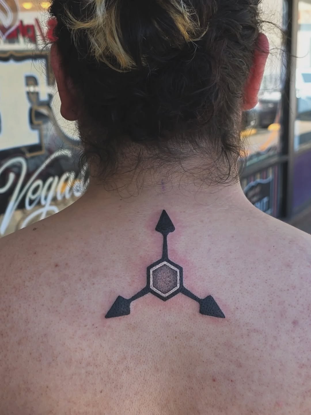 Tattoo by @cielleope_inks — geometric, blackwork