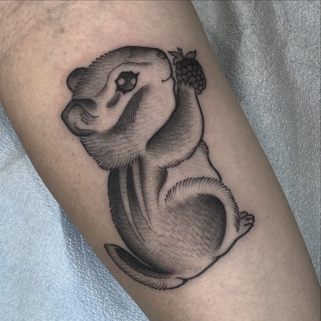 Tattoo by @ameliarosetattoo — blackwork