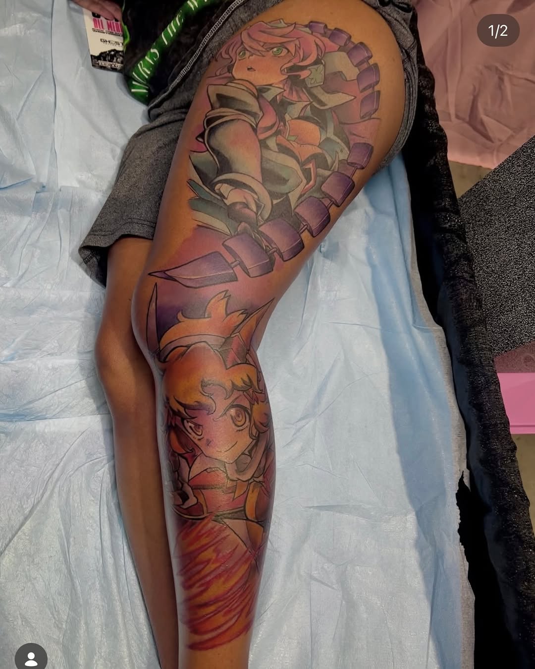 Tattoo by @churrotattoos โ anime