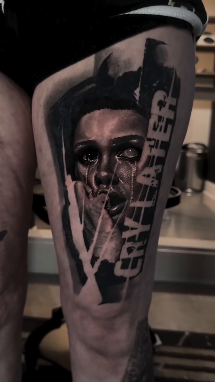 Tattoo by @k.richard.art — black_and_grey, realism