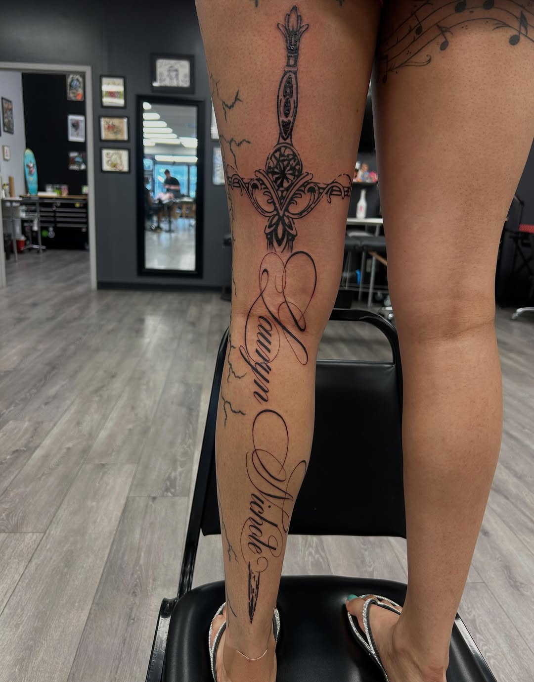Tattoo by @livy_babytats — lettering_script