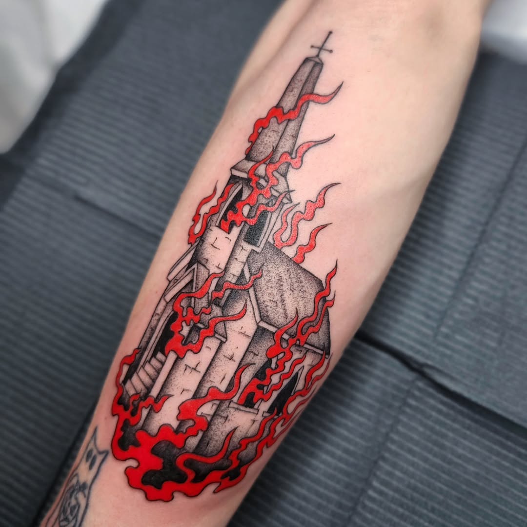 Tattoo by @kz.tattoos — illustrative, black_and_grey