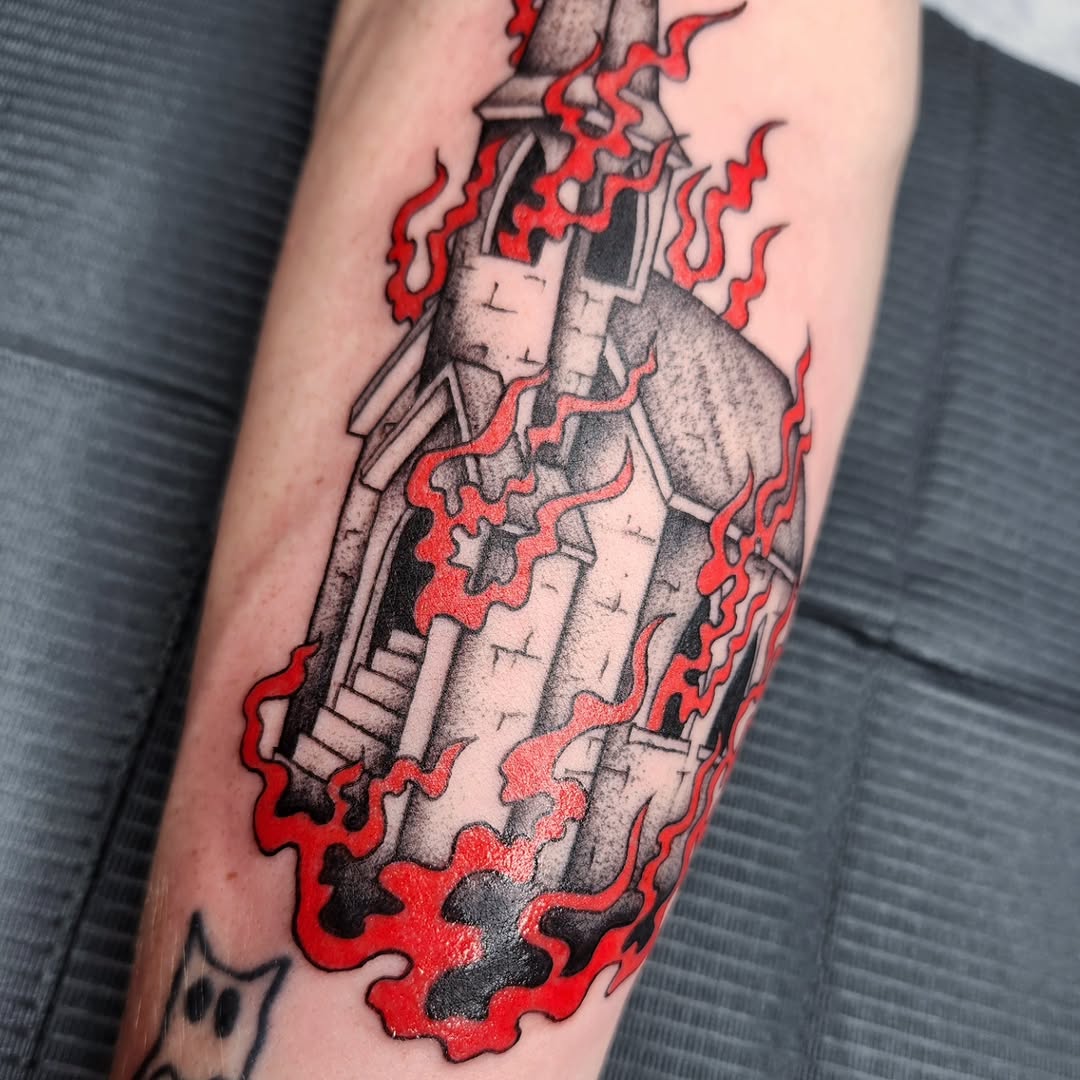 Tattoo by @kz.tattoos — illustrative, black_and_grey