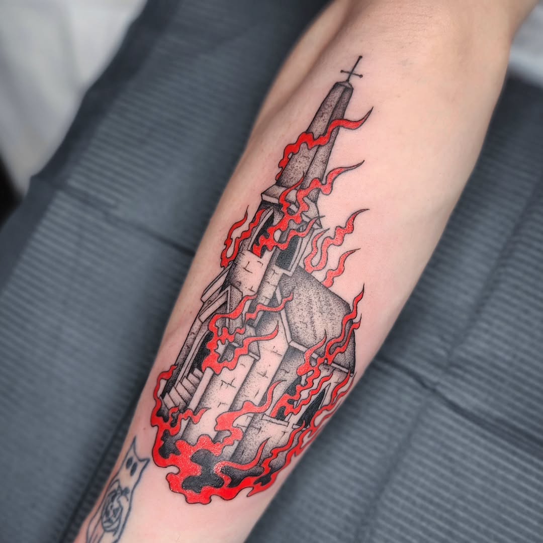 Tattoo by @kz.tattoos — illustrative, blackwork