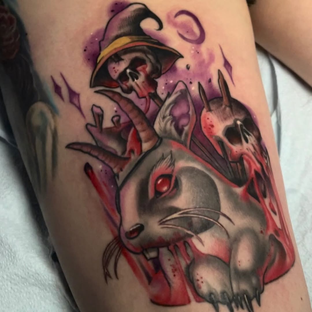 Tattoo by @alexrockoff โ dark_realism, new_school