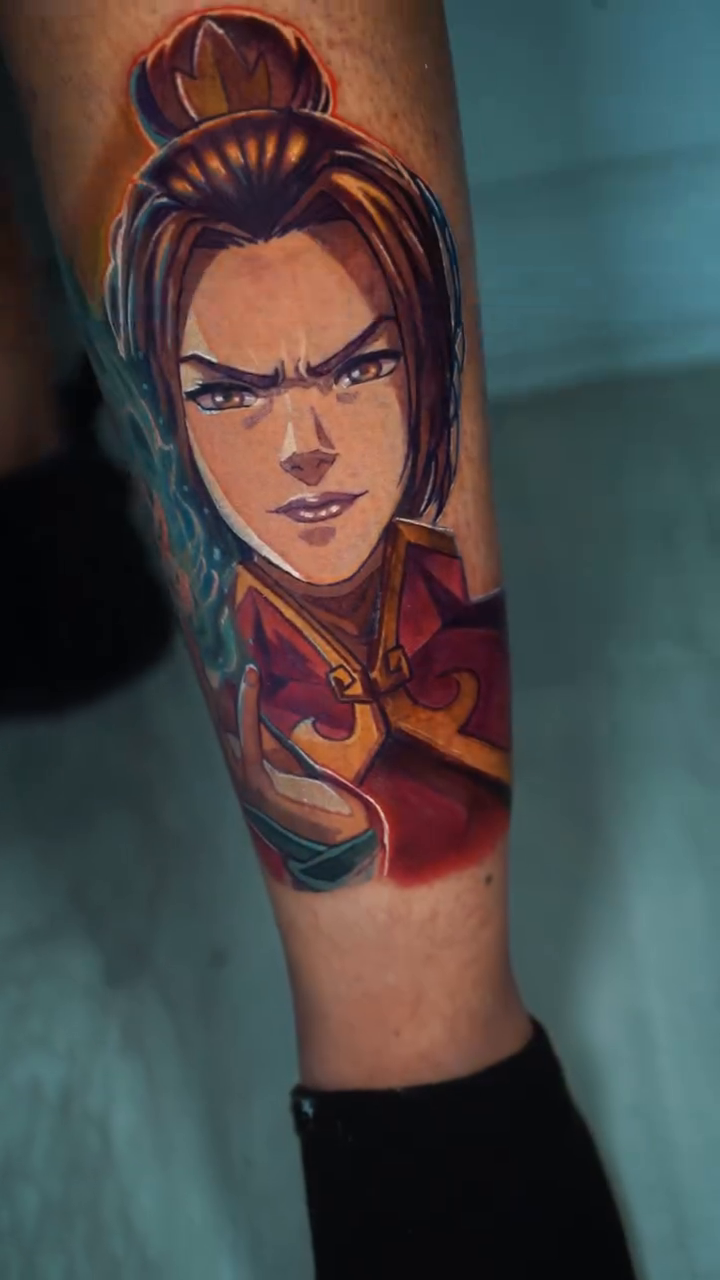 Tattoo by @bdtattz2.0 — illustrative, anime