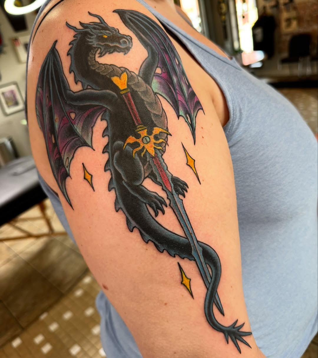 Tattoo by @caryink — illustrative, neo_traditional