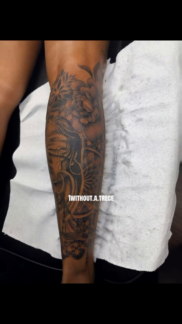 Tattoo by @1without.a.trece — black_and_grey, realism