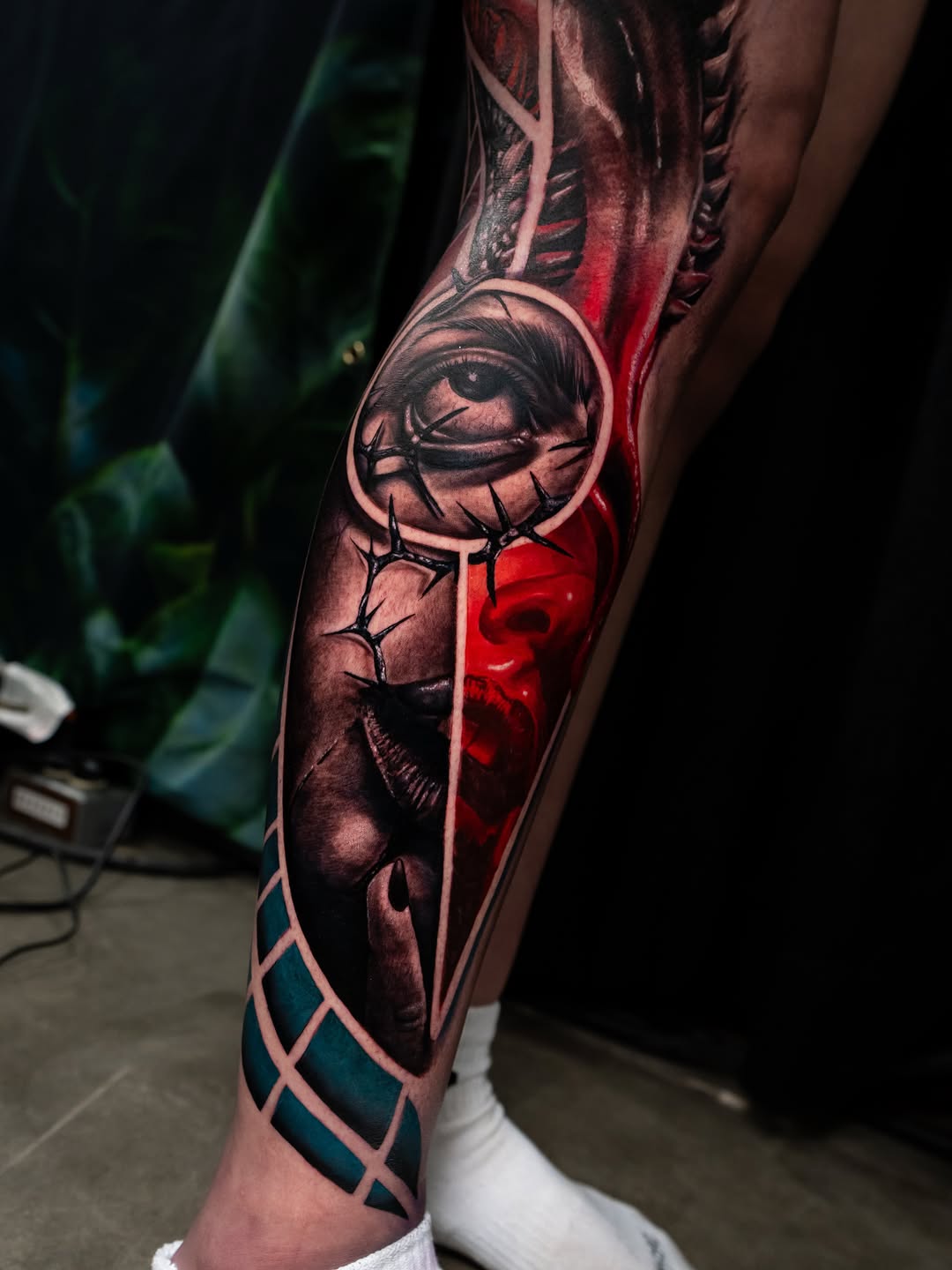 Tattoo by @alecx.inked โ realism, trash_polka